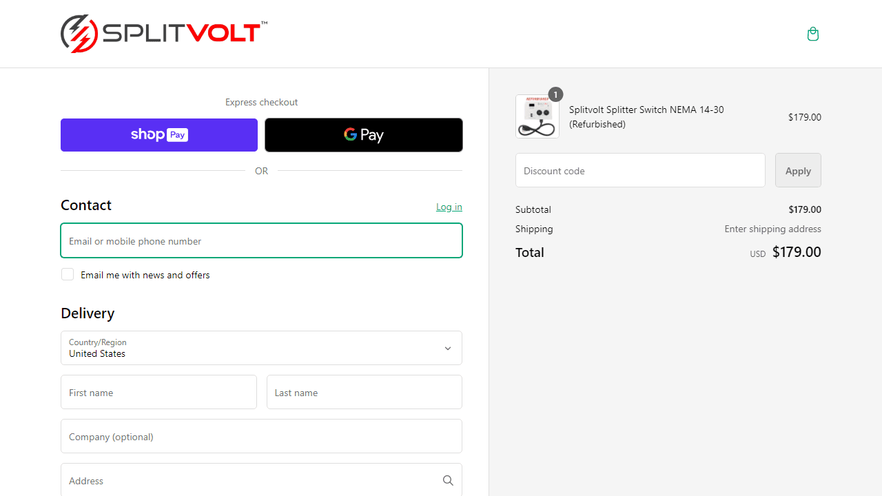 How to apply Splitvolt coupon code